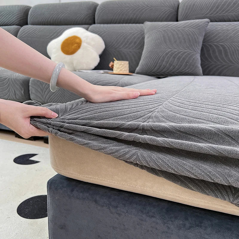 Jacquard sofa cover, high elasticity, anti-dirt sofa cushion cover, anti-cat scratch sofa cover