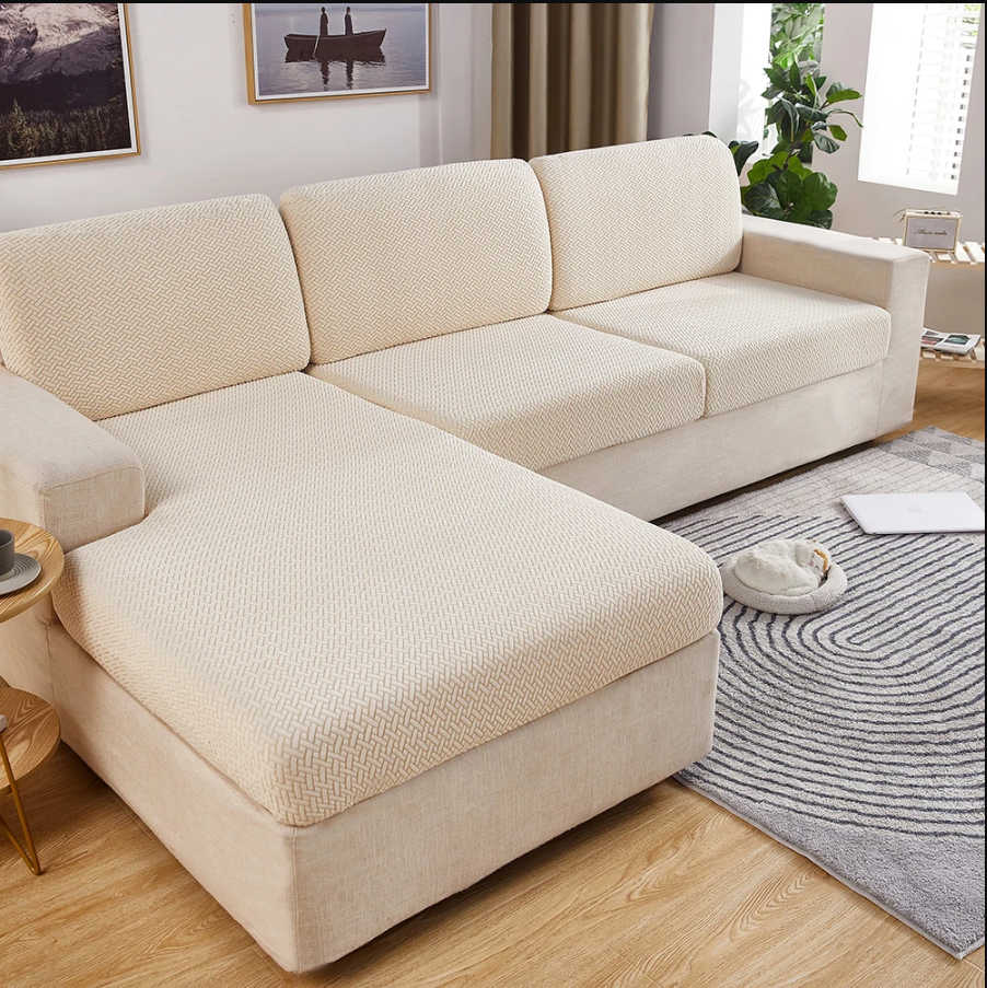 New Jacquard Sofa Seat Cushion Cover: Stylish Protection for Your Sofa!